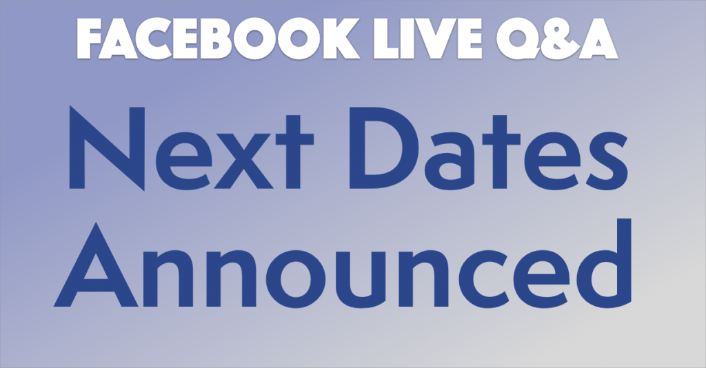 FB Live Dates