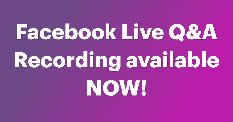Live Q&A Recording available now